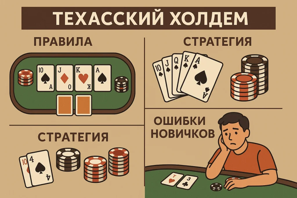 Техасский холдем — правила, стратегия и ошибки новичков